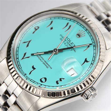 tiffany dial rolex datejust